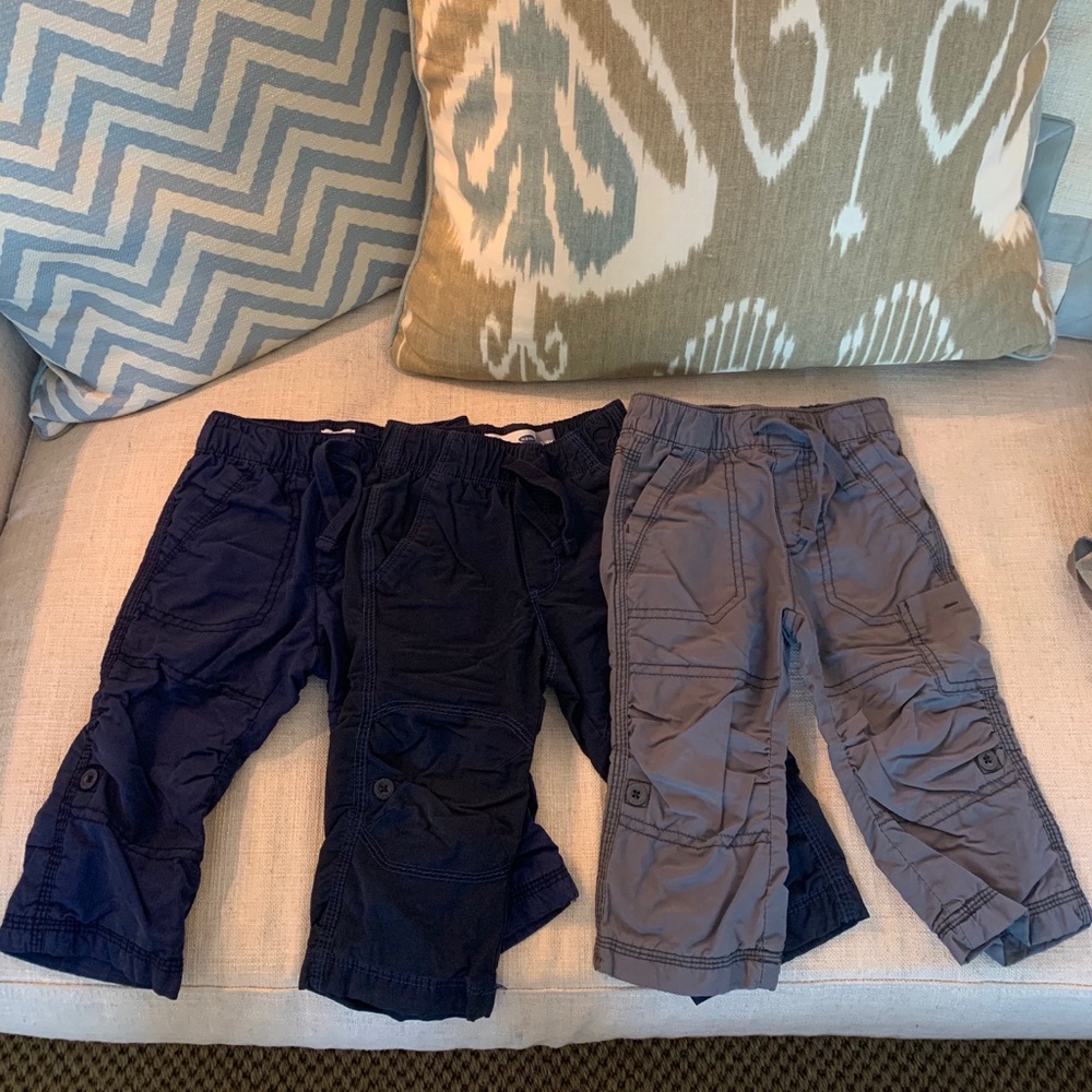 3 pairs old navy 12-18m lined pants